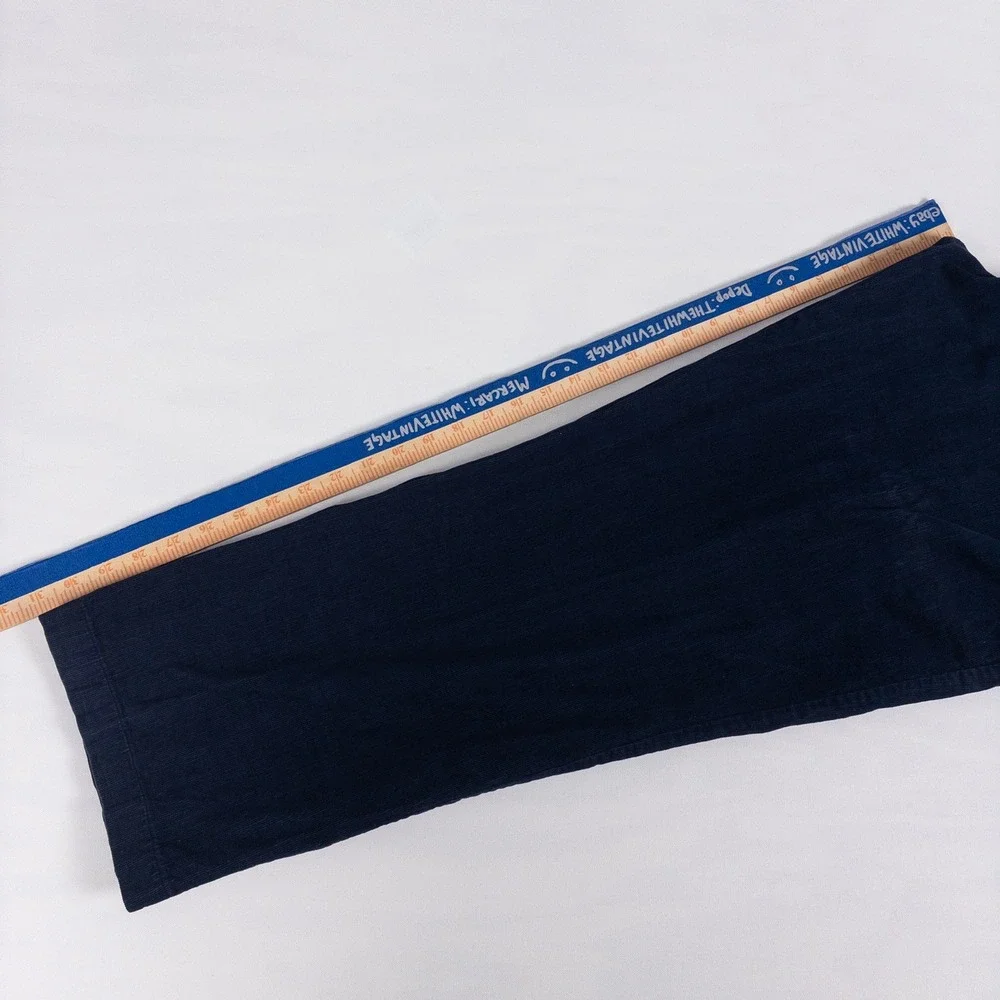Polo Ralph Lauren Corduroy Pants Mens 36 Navy Blue Vintage 90s Straight Fit USA‎
